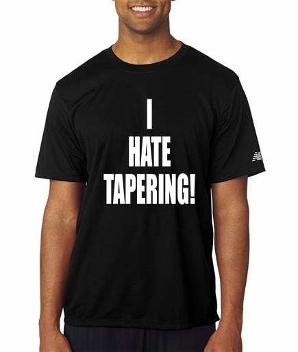 Running - I Hate Tapering - NB Mens Black Short Sleeve Shirt